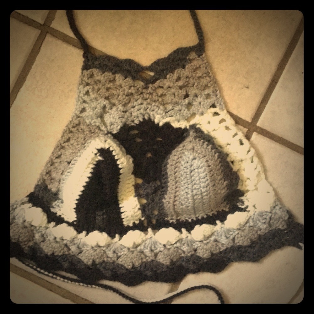 Handmade Crochet Diamond Halter Top